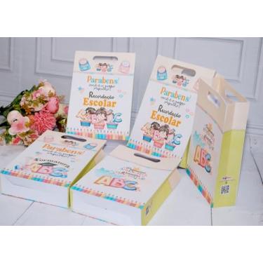 Imagem de Sacolinha para Lembrancinha – Recordação Escolar/Formatura ABC (05 Unidades Recordação Escolar)