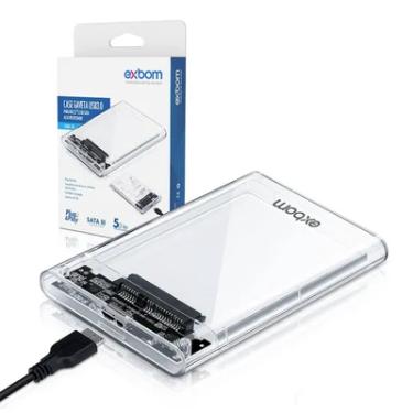 Imagem de Case HD Externo 2.5" E SATA SSD USB 3.0, Transparente - Cghd-35