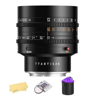 Imagem de Lente Bokeh Cine Criativa de Quadro Completo TTARTISAN 50mm T2.1 para Câmeras Nikon Z Mount Modos Bokeh Duplos Multi-Montagem, Abertura Declicked para Fotografia de Vídeo Cinematográfica