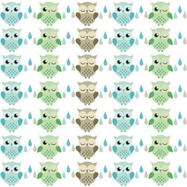 Imagem de Papel De Parede Infantil Corujas