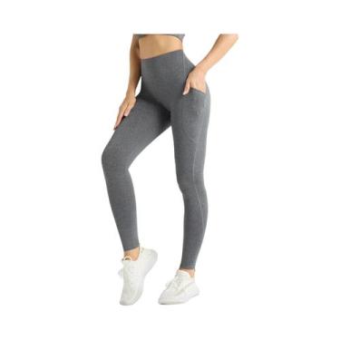 Imagem de Leggings De Yoga Femininas De Cintura Alta Com Controle De Barriga E B