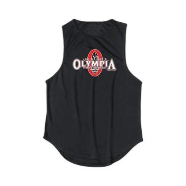 Imagem de Camisetas De Ginástica Masculinas De Secagem Rápida Em Malha Sem Manga