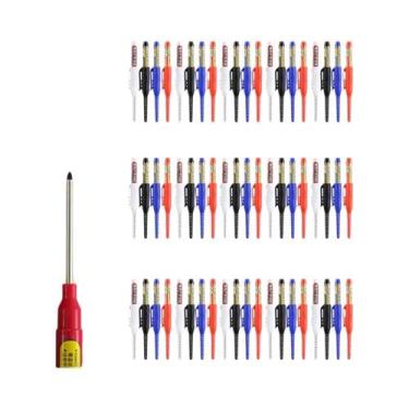 Imagem de Conjunto De Canetas Marcadoras Para Carpinteiro Com Ponta Longa De 45m