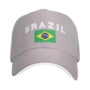 Imagem de Unisex ajustável Brasil bonés de beisebol, homem esporte ao ar livre, 