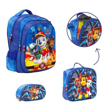Imagem de Kit Mochila Infantil De Costas Paw Patrol Com Lancheira - Toys 2U