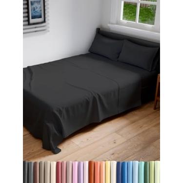 Imagem de Jogo de lençol casal GG extra longo estendido casal GG - confortável, respirável e refrescante - cabe em colchões de 20 a 40 cm com bolsos profundos - 137 x 203 cm - roupa de cama de luxo ultramacia