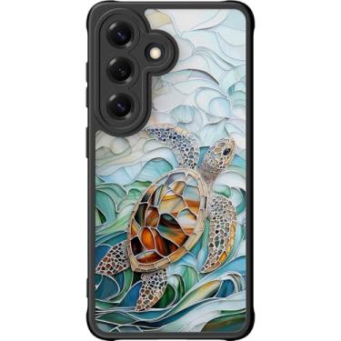 Imagem de DEENAKIN Capa fofa para Samsung Galaxy S26 Plus, capa rígida floral estética, compatível com Magsafe, capa protetora fina retrô moderna e exclusiva para mulheres e meninas, casco de tartaruga de