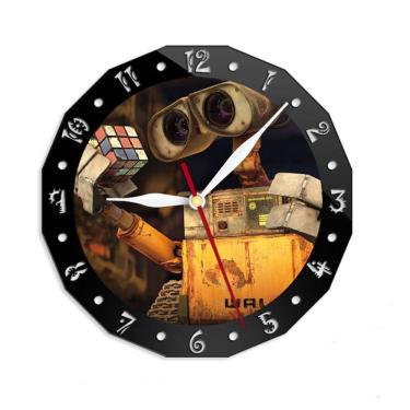 Imagem de Relógio de parede Walle Silent Non-Ticking Quartz 15 cm de vidro+acrílico