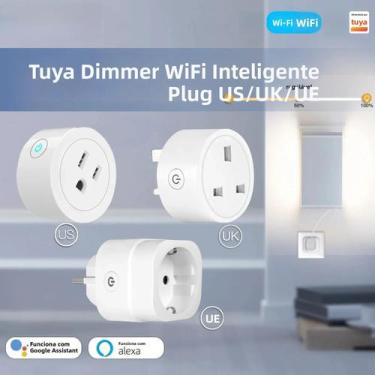 Imagem de Tomada Inteligente WiFi Com Ajuste De Brilho E Temporizador Para Tuya 