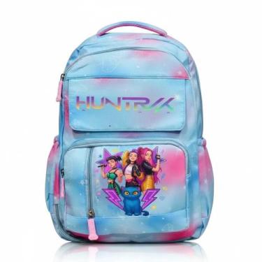 Imagem de Mochila Escolar Feminina Juvenil Kpop Demon Hunter Huntrix Impermeável