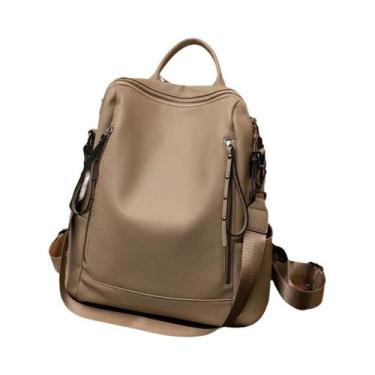 Imagem de Mochila Feminina De Grande Capacidade Estilo Retrô, Bolsa De Ombro Con