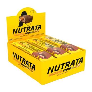 Imagem de Barra Proteína Protobar Havanna 9 Unidades Nutrata, Doce de leite