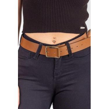 Imagem de Cinto largo de couro Maya - Andrea Vinci, 85, Whisky