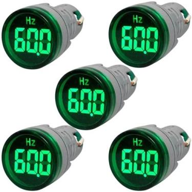 Imagem de 5 Medidor Frequencímetro Digital 22mm Verde AD22-22Hz-G de 0~99Hz Alim