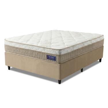 Imagem de Cama Box Desmontável Colchão Queen Molas Ensacadas Euro In Natural Confort 158x198x63cm
