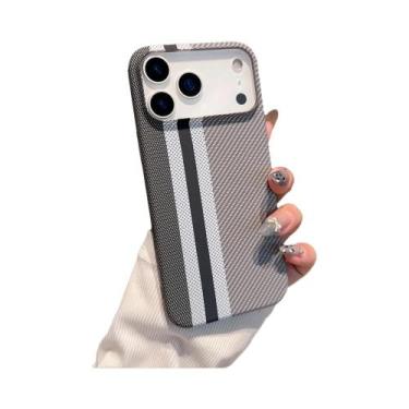 Imagem de Capa Dura De Fibra De Carbono Bicolor Para iPhone 17 Air 16 pro Max 15