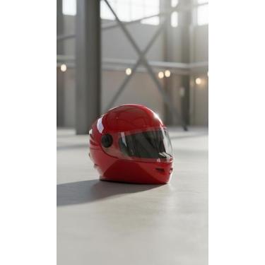 Imagem de Capacete Infantil Integral Vermelho Tamanho 54 - Congratulations Store