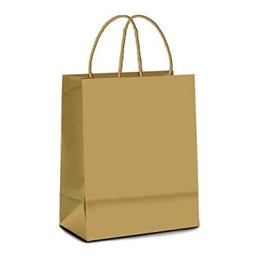 Imagem de Sacola Papel Kraft 23,5x10x31,5cm c/10 - Lc Embalagens