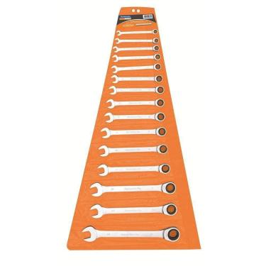 Imagem de Jogo De Chaves Combinadas Com Catraca 15 Peças Tramontina Pro Tramontina