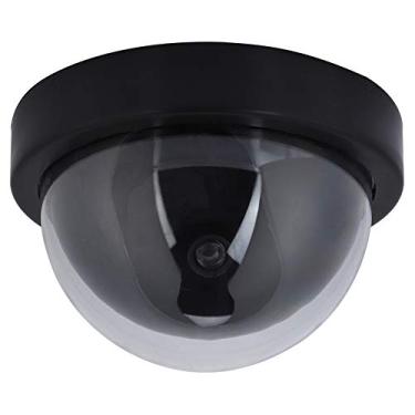 Imagem de Câmera de Segurança Falsa, MR-02Y Manequim Falso Dome Câmera de Segurança de Vigilância Simulada Câmera Chamariz Câmera Falsa Com 1pc Piscando Luz Led