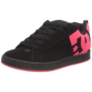 Imagem de Tênis de skate feminino DC Court Graffik, Black/Hot Pink, 8.5