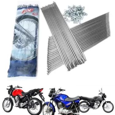 Imagem de Raio ddl titan 125-150-160 traseiro dianteiro ks cromado ddl