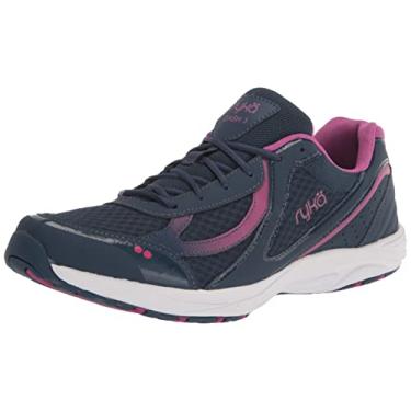 Imagem de Ryka Tênis de caminhada feminino Dash 3, Azul-marinho/rosa, 11 Wide