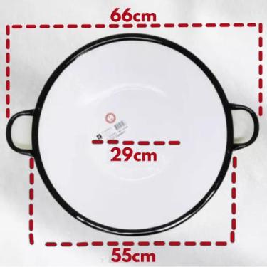 Imagem de Tacho P/fritura Esmaltado N22 - 19 Litros Pastel Batata Salgado - sz