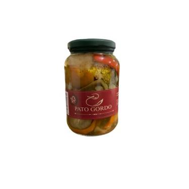 Imagem de Picles De Legumes Misto Em Conserva Pato Gordo Vidro 370g