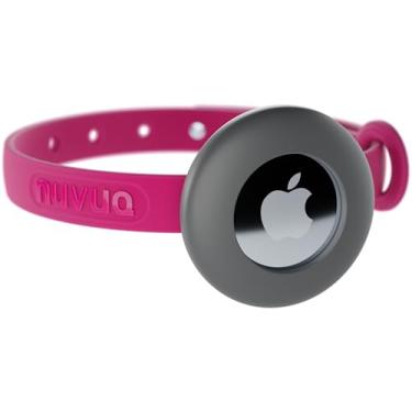 Imagem de Coleira Airtag Breakaway para gatos – Coleira macia, confortável e leve com fivela de segurança com suporte de rastreador GPS para gatos ao ar livre e gatinhos de pele sensível da Nuvuq (15 a 25 cm,