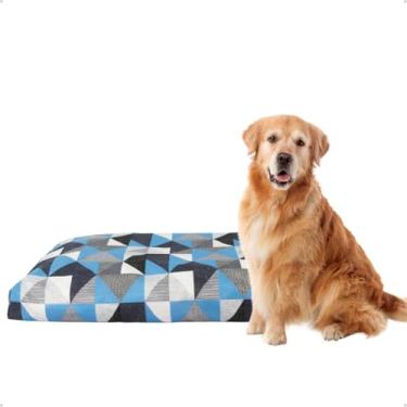Imagem de Colchão Cama Para Pet Luxo Extremo Conforto Gigante (Triangulo azul)