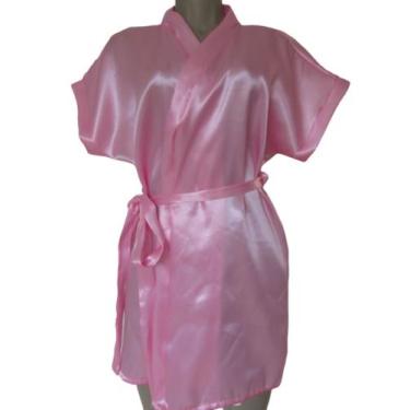 Imagem de Robe de Cetim - Cetim Charmousse - Manga curta - Noiva - Madrinhas - R