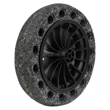 Imagem de Pneu Maciço Tramontina Borracha Macia Roda Plástica 8 Para Carrinho Mão Tramontina