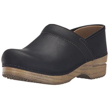 Imagem de Dansko Sapato feminino sem cadarço, conforto o dia todo, suporte de arco, Preto/Natural Oleado, 9.5-10