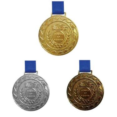 Imagem de Kit C/8 Medalhas de Ouro + 8 Prata + 8 Bronze M43 - Crespar