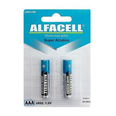 Imagem de Pilha Palito Alfacell Aaa Alcalina Lr32b Com 6 Unidades