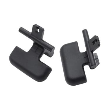 Imagem de MotiveTech 2 peças Substitui o clipe da caixa do apoio de braço do carro Console central Apoio de braço Trava superior Fixador de apoios de automáticos para, Preto