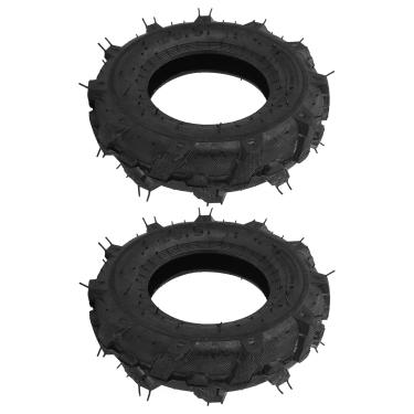 Imagem de LiebeWH 4,00-8 Pneu Sem Câmara de Câmara 4 Punção Punção Pneu de Trator de Borracha para o Jardim de Neve de Neve 2 Pacote