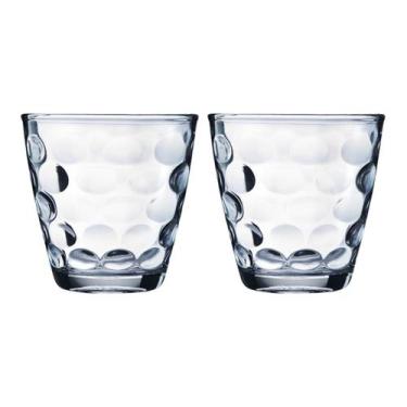 Imagem de 2 Peças Copos Vidro Transparente Redondo Bangkok 250ML Água - WELLMIX,