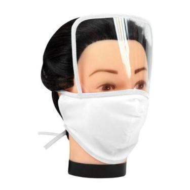 Imagem de Máscara Facial em Top tel com Visor e Tira 1un Santa Clara
