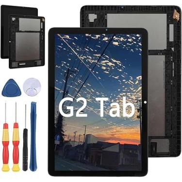 Imagem de Yuxyiony Nova tela de substituição para Umidigi G2 Tab LCD tela de reparo e acessórios de ferramenta de substituição (com a moldura)