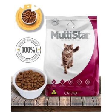 Imagem de Ração Seca Multi Star Cat Premium Especial Sabor Mix para Gatos Adulto