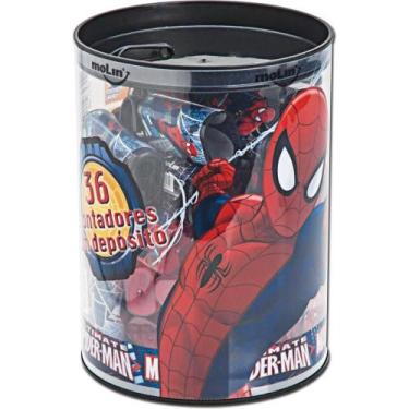 Imagem de Apontador com Depósito Decorado SPIDER-MAN Sortido - Pote com 36 - Mol