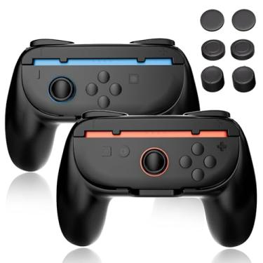 Imagem de Joy-Con Grips for Nintendo Switch 2 (2025), 2 Pack Joycon Accessories for Multiplayer Game Friend Family Game Night Party, Larger SL SR Triggers Ergonomic Nintendo Switch 2 Joycon Grip & Thumb Grips