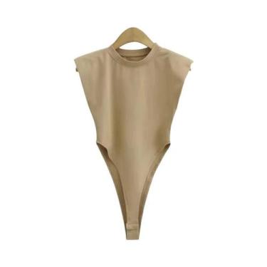 Imagem de Bodycon Sem Mangas Preto E Branco Com Ombros Almofadados Para Mulheres