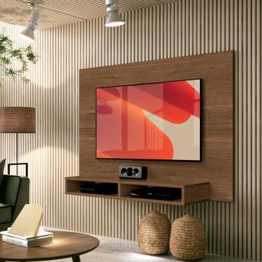 Imagem de Painel Para Tv Até 43 Polegadas 1,20m Com Nicho Fox New Edn - Nogueira Nogueira