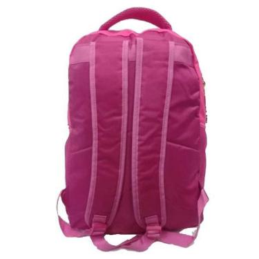 Imagem de Mochila Escolar Feminina Lantejoula Chaveiro Coração M3982