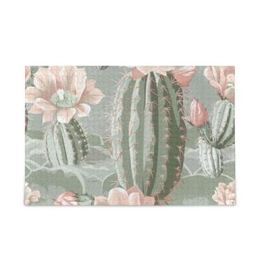 Imagem de WELLDAY Quebra-cabeça flores de cacto 1000 peças grande jogo de arte para adultos adolescentes