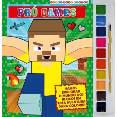 Imagem de Livro - Pró-Games Livro para Pintar com Aquarela - On Line Editora