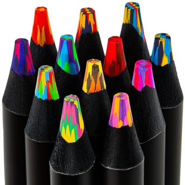 Imagem de FUAOIS Presentes de Dia dos Namorados para crianças, 12 lápis de cor arco-íris, cesta de páscoa para adolescentes